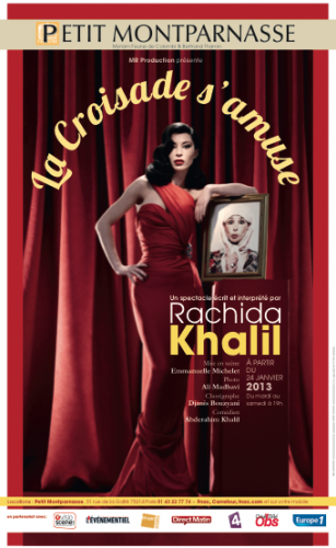 Rachida Khalil, le rire comme rempart à la bêtise... critique la croisade s'amuse rachida khalil théâtre petit montpa
