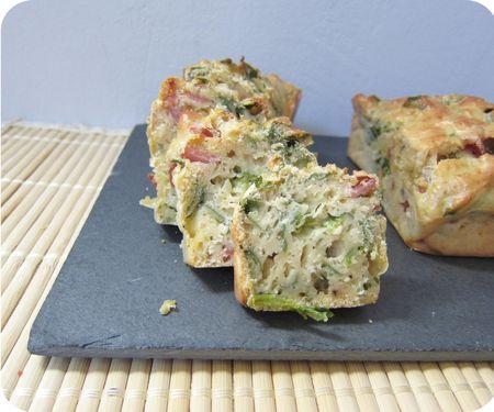 Mini-cakes à la roquette et au jambon mini cakes roquette (scrap2)