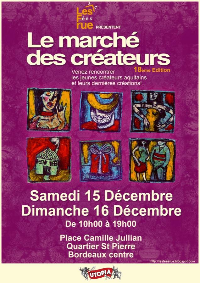 Le Marché des Créateurs Bordeaux du 15 au 16 décembre 2012