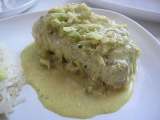 Plat: Papillotes de Poisson Coco Curry et Cèleri Plat: Papillotes de Poisson Coco Curry et Cèleri