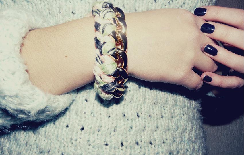 DIY : Woven Chain Bracelet