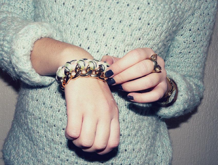 DIY : Woven Chain Bracelet