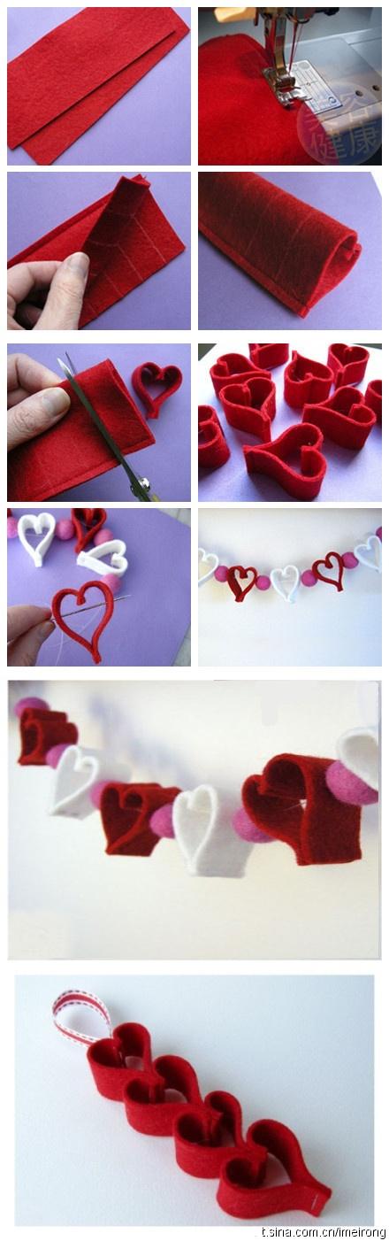 Tutos: Décorations pour la Saint Valentin diy