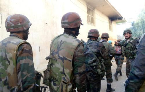 Opération de l'armée syrienne en banlieue de Damas