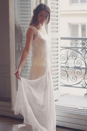 Mariage, une robe Marie Laporte