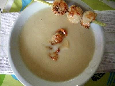 Velouté De Céleri-Rave St Jacques Poêlées Velouté De Céleri-Rave St Jacques Poêlées