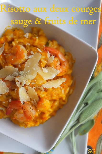 Risotto aux deux courges, sauge & fruits de mer Risotto aux deux courges, sauge & fruits de mer