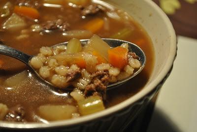 Soupe à l'orge et au boeuf Soupe à l'orge et au boeuf