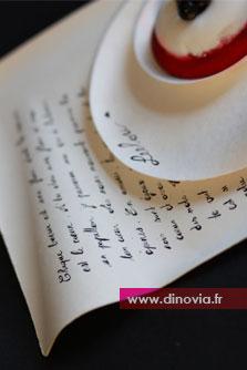 Message sur assiette jetable poésie art de la table