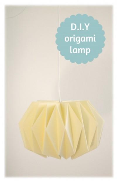 d.i.y. origami lamp 1