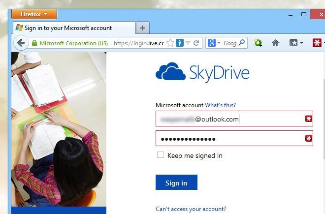 Map SkyDrive folder in Windows 8 and RT_Step1