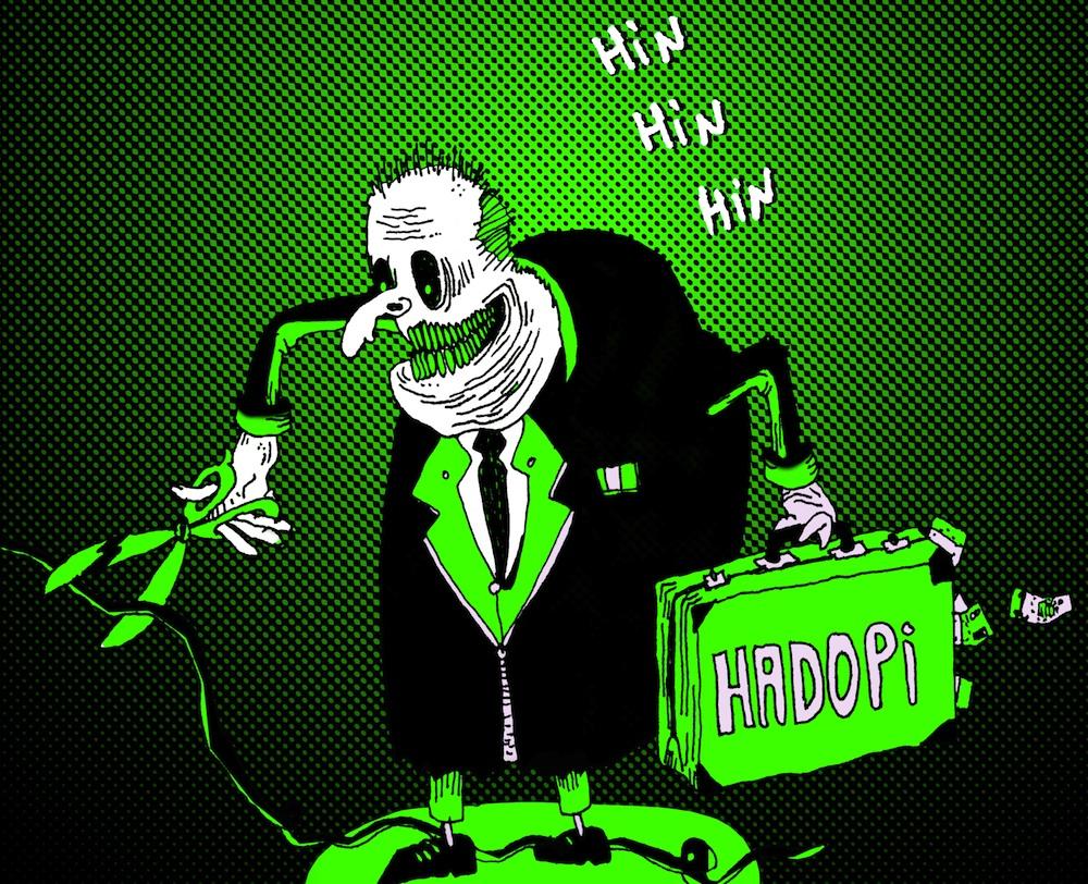 hadopi verde Hadopi, caricature de la gabegie de lEtat