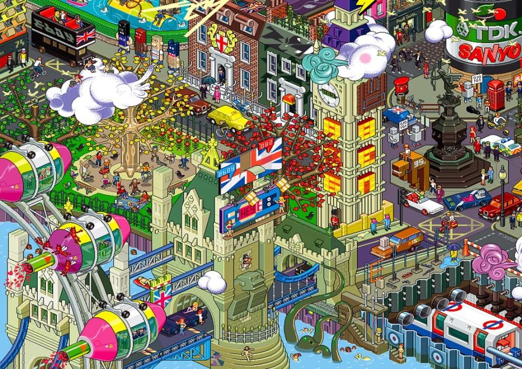 Eboy, les maîtres du Pixel Art sur Orgone Design | À Découvrir