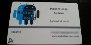 carte de visite electronique nfc