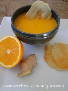 soupe carottes gingembre