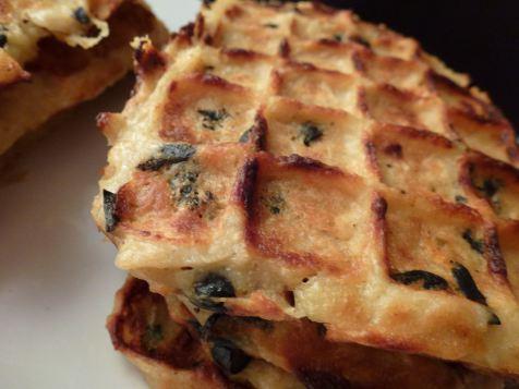 Idées recettes pour la chandeleur et mardi gras Gaufres aux champignons et chèvre - 1