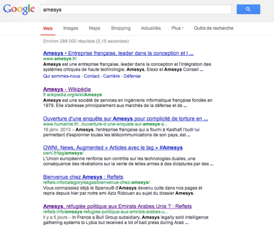 Google paye sa tournée de cacahuètes à la presse française amesys google search