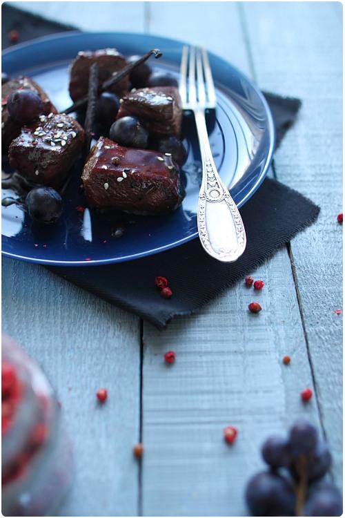 canard-laque-raisin10 Magret de canard laqué à la vanille