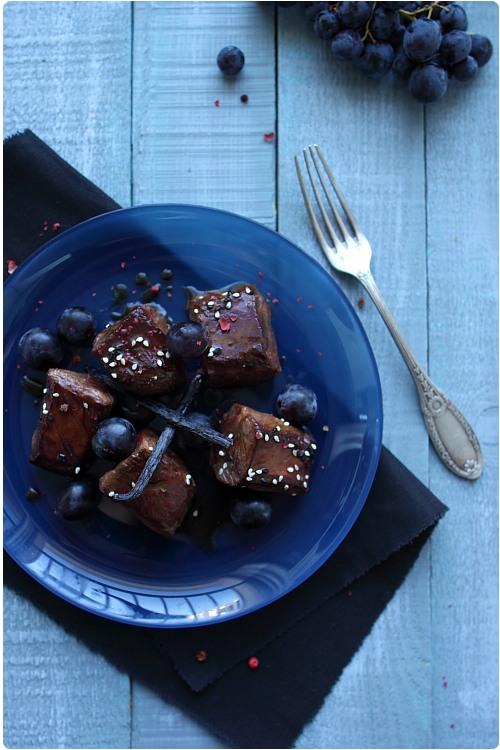 canard-laque-raisin4 Magret de canard laqué à la vanille