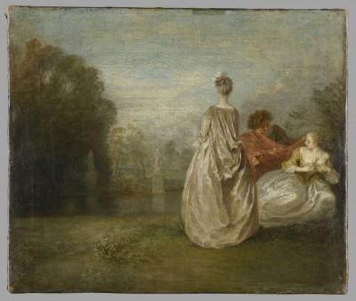 Antoine Watteau, la leçon de musique.