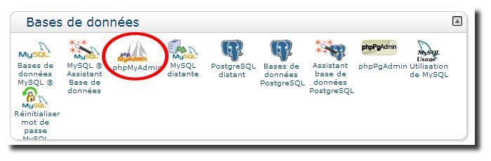 accéder à phpmyadmin accéder à phpmyadmin