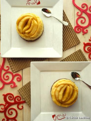  Recette bio: Mini cheesecake bio à la vanille et aux pommes 