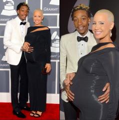 Grammy Awards 2013 : Amber rose et wiz khalifa LES STARS S’AFFICHENT AUX GRAMMY AWARDS 2013 : CHRIS BROWN ET RIHANNA AUSSI