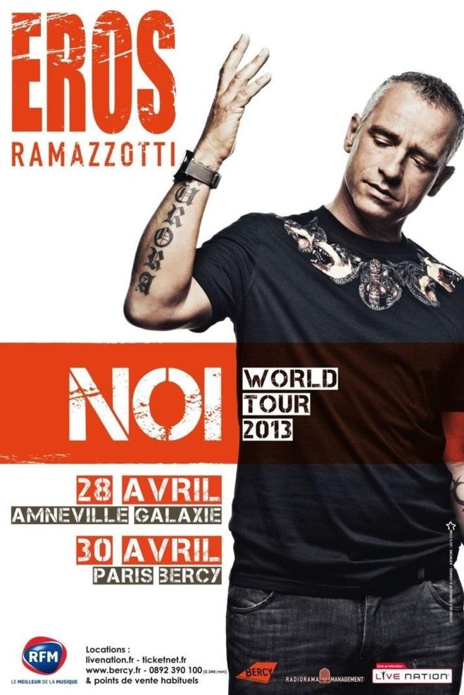 Eros Ramazzotti en Tournée en France en 2013