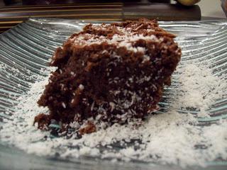 Gâteau fondant chocolat-coco