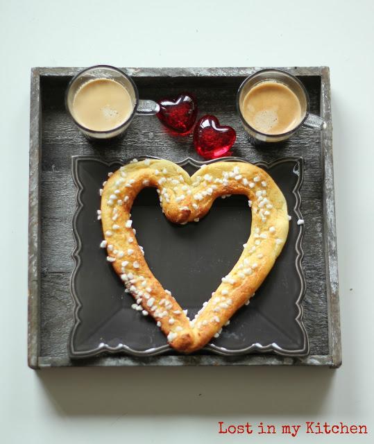 Petit-déjeuner spécial Saint-Valentin : pâte à choux cœur à partager