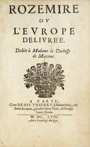Du_Verdier_titre Du Verdier titre 185x300 « Rozemire ou lEurope délivrée » aux armes de la comtesse de Verrue
