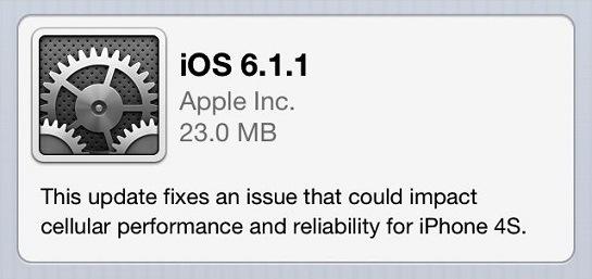 Maj pour iPhone 4S: IOS 6.1.1 Helpmiphone-IOS 6.1.1
