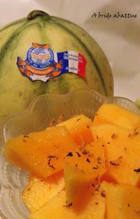 Le melon de Guadeloupe IGP au repas ce soir pour une Saint Valentin des plus gourmandes