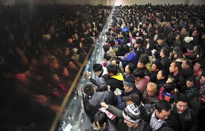 L'enfer du train en Chine pendant le nouvel an Chinois!
