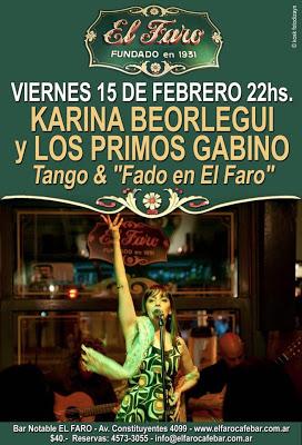 Tango et Fado à El Faro pour l'ouverture de la saison [à l'affiche]