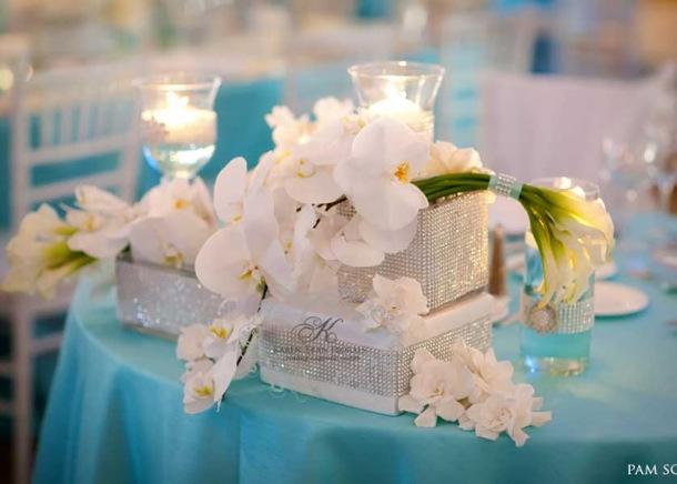 Décoration de mariage bleu turquoise | À Voir