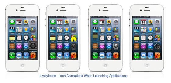 LivelyIcons sur iPhone, anime l'icone qui va se lancer...