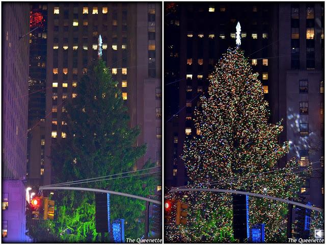 C’est Noël à New-York: illumination du sapin du Rockefeller