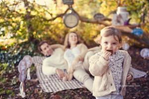 « Le goûter de Marianne et ses ours » : séance photos enfant mise en scène