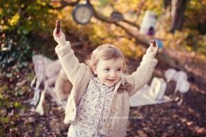 « Le goûter de Marianne et ses ours » : séance photos enfant mise en scène