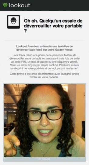 Lookout annonce des nouveautés pour préserve la confidentialité des smartphones cp_lookout_lockcam_lockscreen_fev_2013.002