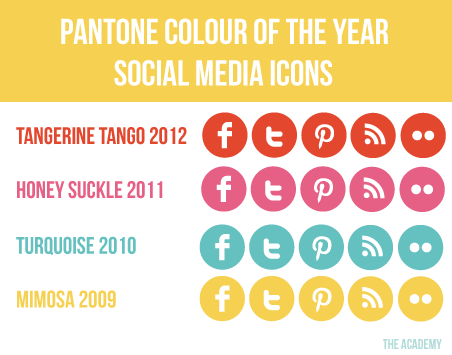 pantone colour of the year social media icons free icon