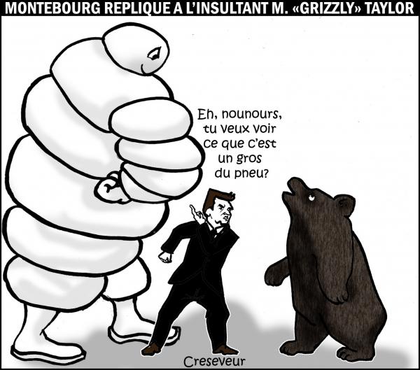Montebourg réplique au patron de Titan Montebourg répond au grizzly .JPG