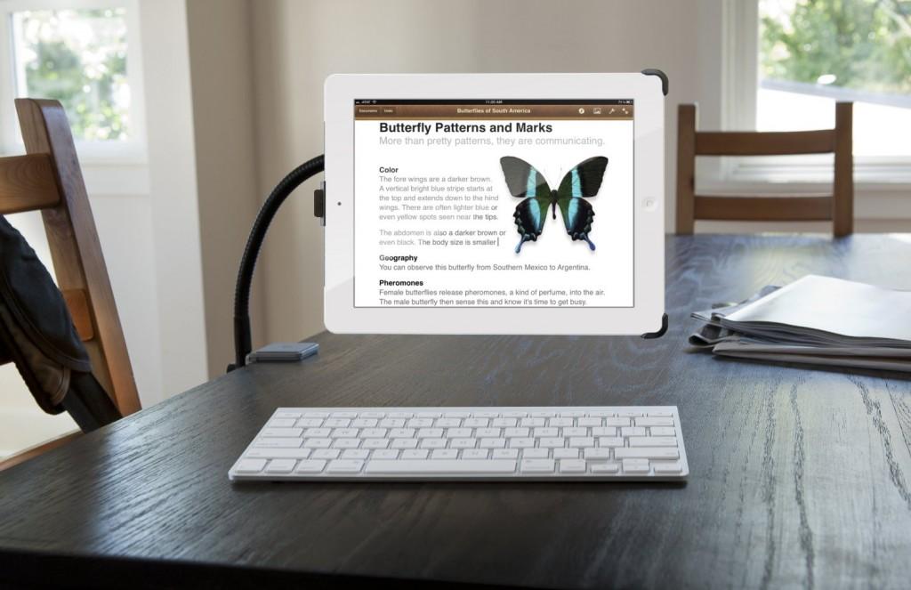 ipad-hoverbar4 HoverBar, le support qui fait « flotter » l’iPad