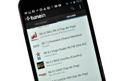 tunein radio descary android Android : 25 Applications essentielles pour votre smartphone