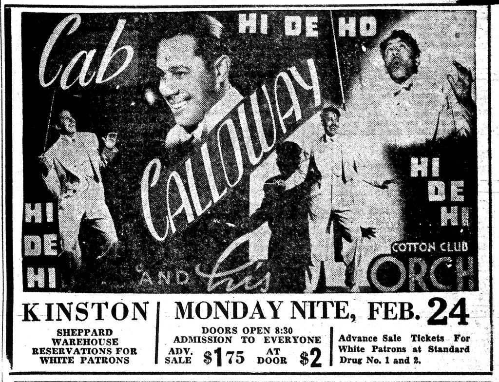 24 février 1947, Cab Calloway au Kinston, FL