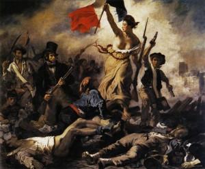 La Liberté guidant le peuple (Delacroix) 50 libertés à conquérir, 50 libertés à défendre