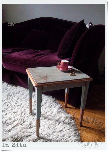 Vintage dorures Dessete teck-in situ