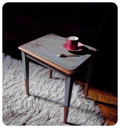 Vintage dorures Desserte teck -solo