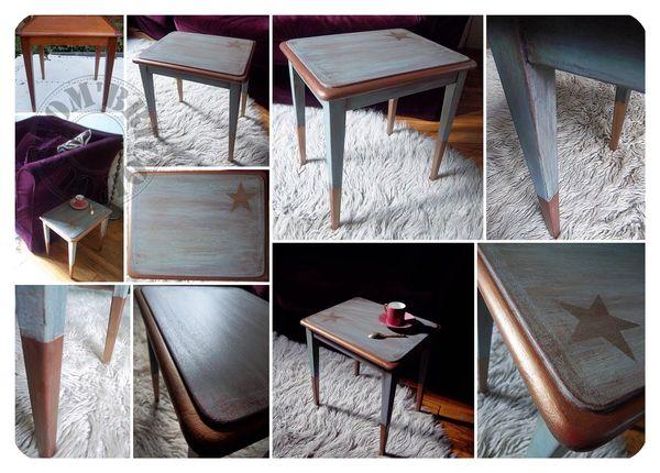 Vintage dorures Desserte teck -montage